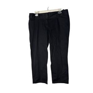 Ann Taylor Size 10 Female Black Signature Slim Leg Ankle Pants Career Wear
